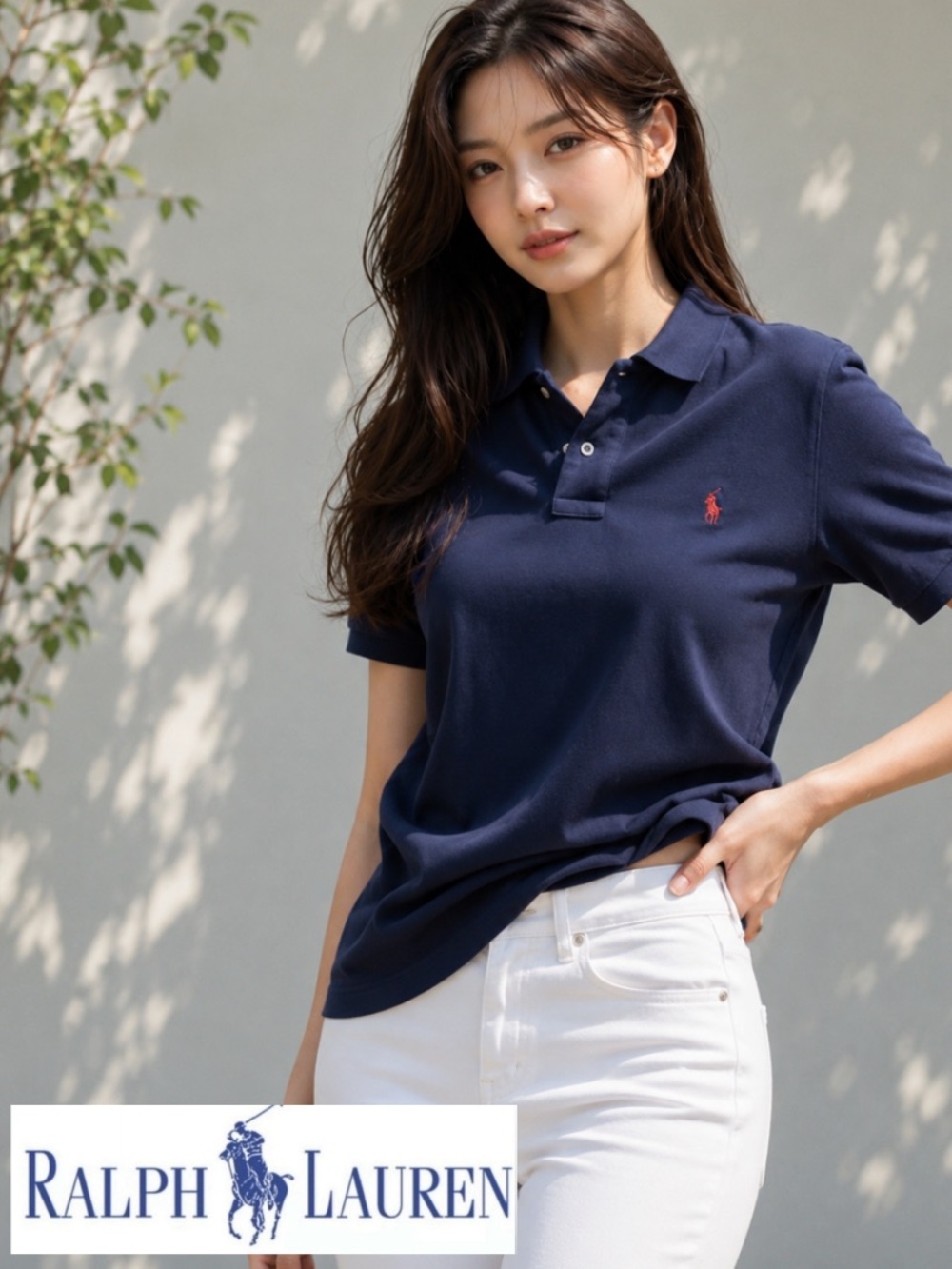 EUC Polo Ralph Lauren Iconic Mesh Fitted Shirt Women XS